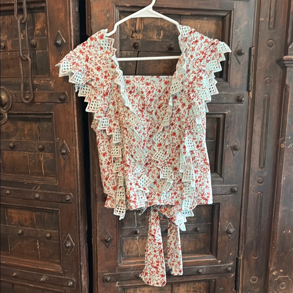 Floral Ruffle Top Southern  Charmer for sure